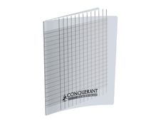 Conquérant - Cahier pour déficients visuels - 17 x 22 cm - 96 pages - grands carreaux (Seyes) - transparent