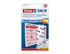 Tesa Tack - 36 pastilles adhésives XL - double face