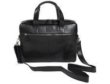 Exacompta Exactive - Sacoche pour ordinateur portable 15,6" - cuir noir