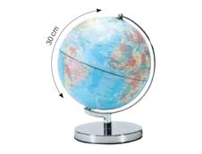 Sign - Globe lumineux tactile - 30 cm (diamètre) - bleu/base métallique