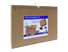 Kit déménagement : 10 cartons + adhésif + film bulle - Logistipack