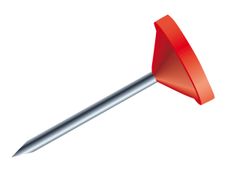 Exacompta - 100 Épingles tête plate - 5 mm - rouge