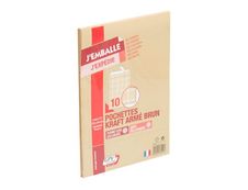 GPV Pack'n Post - 10 Pochettes kraft armé - C4 229 x 324 mm - 120 gr - bande auto-adhésive