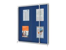 Nobo - Vitrine intérieure 12 A4 (924 x 970 mm) - cadre bleu