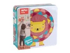 Apli Kids - Boîte métallique jeu de gommettes - lion