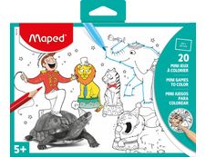 Maped - Carnet de 20 mini jeux à colorier