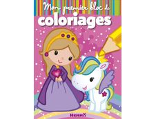 Mon premier bloc de coloriages - Princesse et Licorne