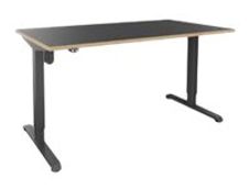Bureau NIVO - Bureau éléctrique - L140 - pied carbone - chêne clair