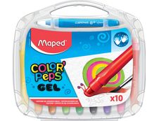 Maped - 12 Crayons de Couleur Jumbo Color'Peps pour Enfants Certifiés FSC -  Premiers Crayons de Coloriage