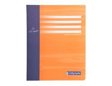 Calligraphe 7000 - Cahier de brouillon 17 x 22 cm - 96 pages - grands carreaux (Seyes) - orange