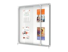 Nobo - Vitrine intérieure 12 A4 (925 x 970 mm) - cadre aluminium fond métal