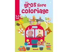 Mon gros livre de coloriage : bus animaux