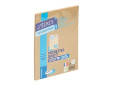 GPV - 10 Pochettes Enveloppes C5 162 x 229 mm - 85 gr - sans fenêtre - kraft - bande adhésive