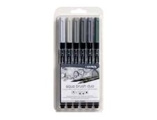 Lyra Aqua Brush Duo - 6 Feutres pinceaux - nuances de gris