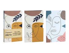 Ink Abstract Faces - Cahier de musique et chant - 13 x 21 cm - 64 pages - différents modèles disponibles