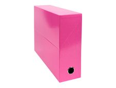 Exacompta Iderama - Boîte de transfert - dos 90 mm - rose