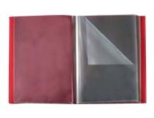 Viquel Propyglass - Porte vues personnalisable - 40 vues - A4 - rouge