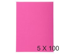 Exacompta Forever - 5 Paquets de 100 Chemises - 220 gr - fuchsia