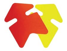 Apli Agipa - 10 flèches fluo effaçables - jaune/orange - 16 x 24 cm