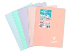 Clairefontaine Koverbook - Cahier polypro A4 (21x29,7 cm) - 160 pages - petits carreaux (5x5 mm) - disponible dans différentes couleurs pastels
