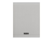 Calligraphe 8000 - Cahier polypro 24 x 32 cm - 96 pages - grands carreaux (Seyes) - gris