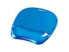 Fellowes - Tapis de souris avec repose-poignet Crystals Gel bleu
