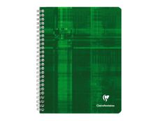 Clairefontaine - Cahier à spirale 17 x 22 cm - 100 pages - grands carreaux (Seyes) - disponible dans différentes couleurs