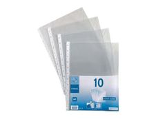 Viquel Geode - 10 Pochettes perforées - A4 - cristal