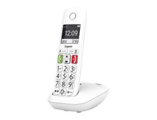 Gigaset E290 - téléphone sans fil à grosse touche - blanc