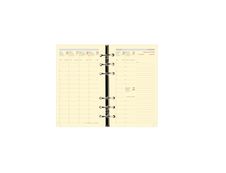 Recharge pour organiseur Timer 17 Prestige - 1 semaine sur 2 pages - 10 x 17 cm - papier ivoire - Quo Vadis