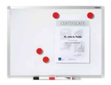DAHLE - Tableau blanc laqué 100 x 150 cm - magnétique - cadre alu renforcé