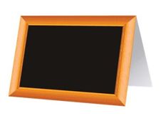 Bequet - 10 Chevalets de table - 7 x 5 cm - cadre faux bois "terra"