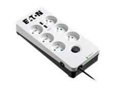 EATON PB6UF - Multiprise parafoudre 6 prises + 2 port USB - parasurtenseur 2500 W