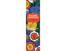 60 Marque-pages à colorier - Fleurs tropicales