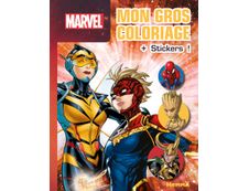 Marvel - Mon gros coloriage + stickers ! (Captain Marvel et La Guêpe)