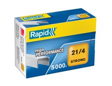 Rapid - Boîte de 5000 Agrafes Strong 21/4 - jusqu'à 15 feuilles - acier galvanisé