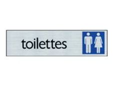 Pickup - Plaque de signalisation - 165 x 44 mm - WC hommes / femmes