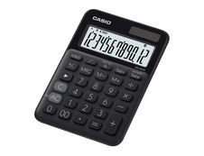 Calculatrice de bureau Casio MS-20UC - 12 chiffres - alimentation batterie et solaire - noir