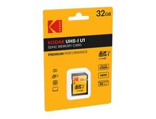Kodak - carte mémoire 32 Go - Class 10 - SDHC UHS-I U1 V10