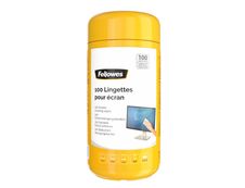 Fellowes - boîte de 100 lingettes nettoyantes pour écran
