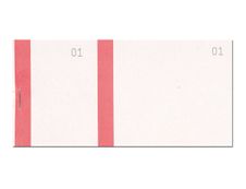 Exacompta - 10 Blocs vendeurs de 100 tickets - 60 x 135 mm - numéroté - rouge