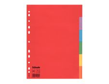 Esselte - Intercalaire 6 positions - A4 - carte recyclée colorée