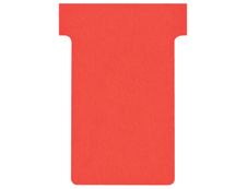 Nobo - 100 Fiches en T - Taille 2 - rouge