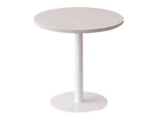 Table ronde EASYDESK - diamètre 60 x H60 cm - plateau blanc