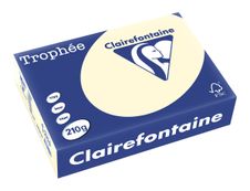 Clairefontaine Trophée - Papier couleur - A4 (210 x 297 mm) - 210 g/m² - 250 feuilles - ivoire