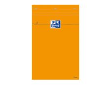 Oxford - Bloc notes - A4 + - 160 pages - ligné - 80G - perforé - orange