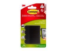 Command -  Pack de 4 languettes accroche tableaux noires - taille moyenne