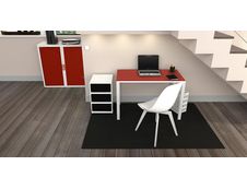 Bureau compact EASYDESK - L114 x P60 cm - Wengé
