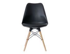 Chaise DOGEWOOD - Pieds bois hêtre - noir - pack de 2