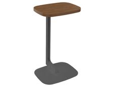 Gueridon ILO - L40xP30xH66cm - pieds carbone - finition noyer